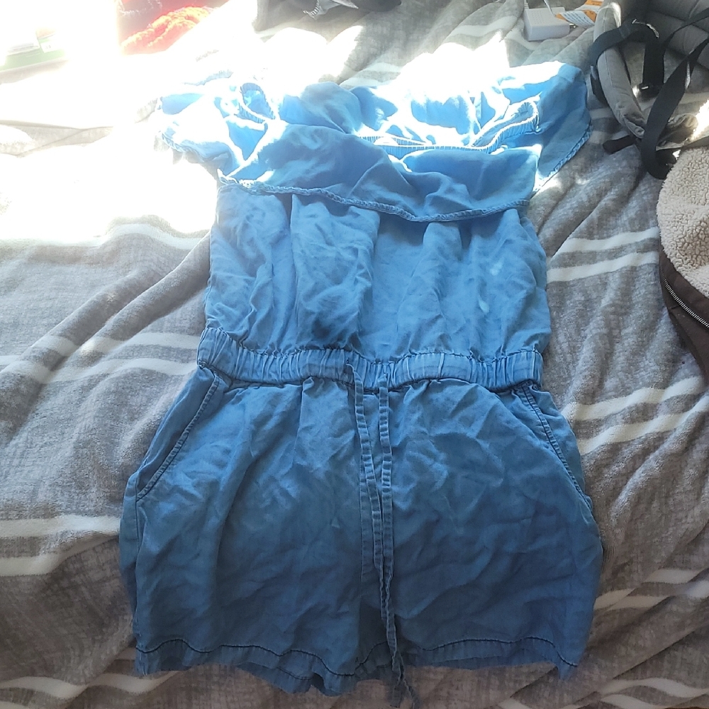 Blue Ruffled Bottoms